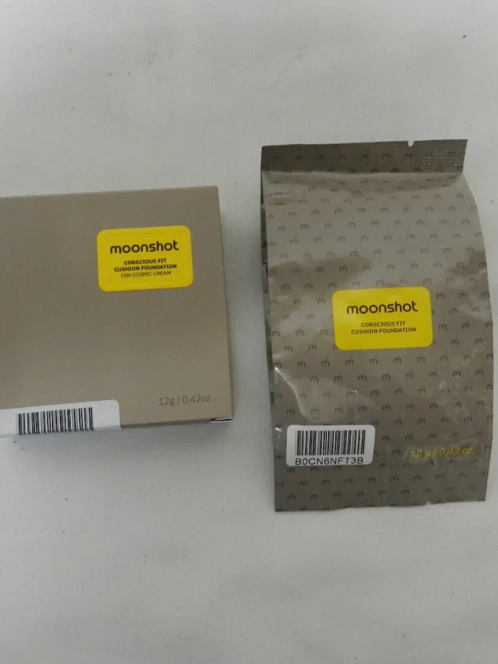 Moonshot Conscious Fit Foundation 15 Cosmic Cream & Refill Set 12g / 0.42oz  NEW